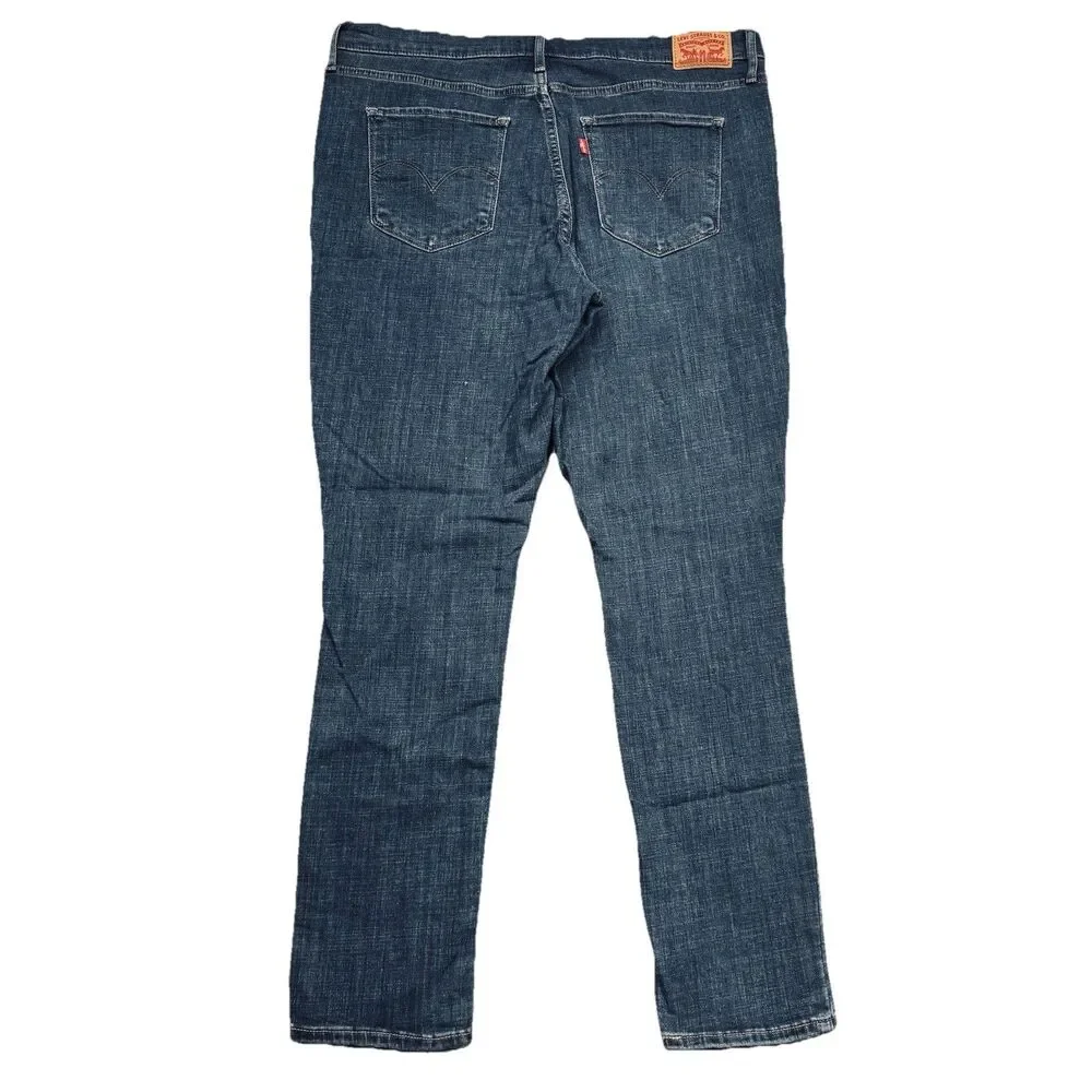 Levis 311 Shaping Skinny Jeans 33 (36x29) Dark Wash Blue Denim Stretch Womens